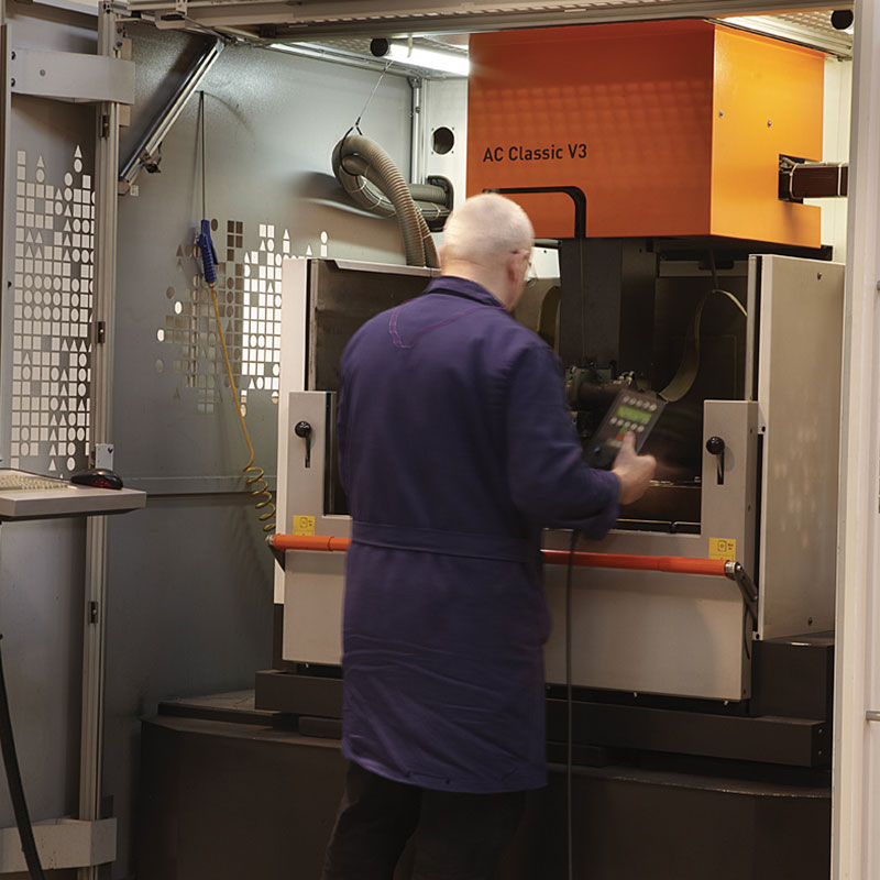 rappresentazione dei lavori che avvengono all'interno dell'industria